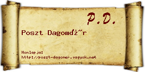 Poszt Dagomér névjegykártya